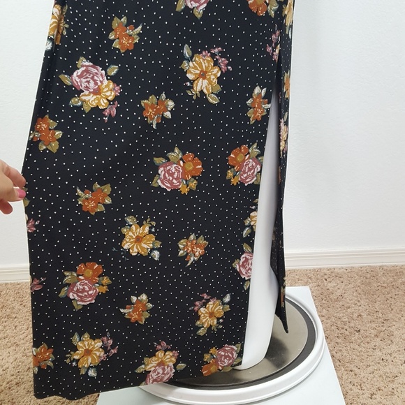 **NFS**{Free People} Floral Polka Dot Maxi Dress M - Picture 6 of 8